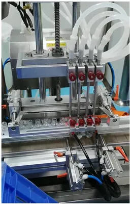 Full Automatic Plastic Bottle and Glass Bottle with Six Heads Water Essence Filling Machine