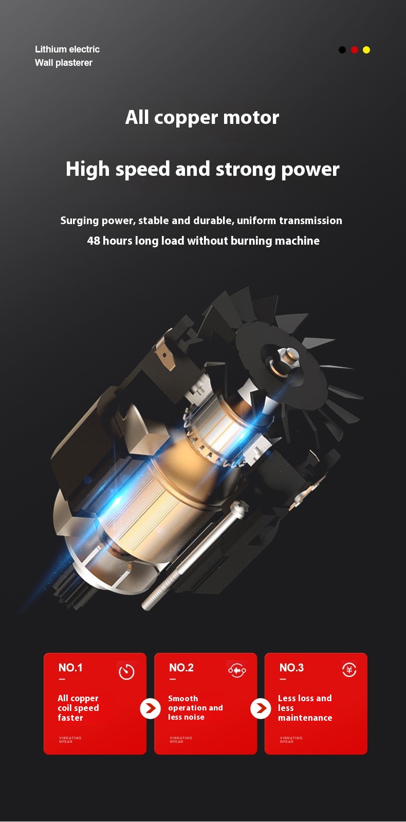 New Electric Concrete Floor Inner Wall Plastering Cement Mortar Mixer Lithium Battery Powered Rendering Machine Wall Plastering