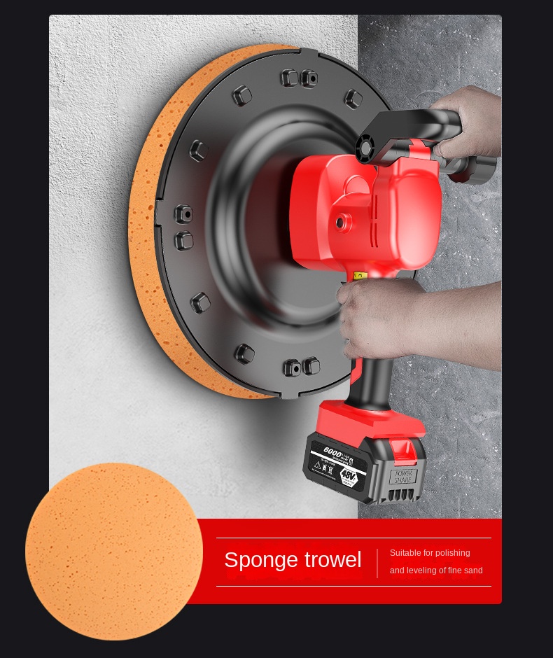 Lithium Battery Backpack Receiver Electric Concrete Floor Plastering Machine Inner Wall Artifacts Cement Mortar Spray Machine