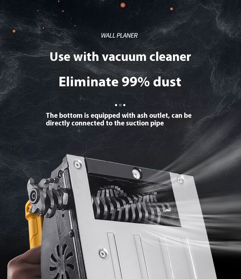 Full-Automatic Electric Wall Grinding Machine Dust-Free Scrapping Putty Powder Spraying Wall Plastering Artifact Construction