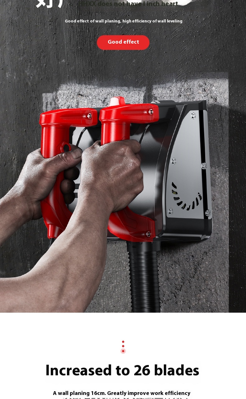 Full-Automatic Electric Wall Grinding Machine Dust-Free Scrapping Putty Powder Spraying 1-Year for Wall Plastering Artifacts