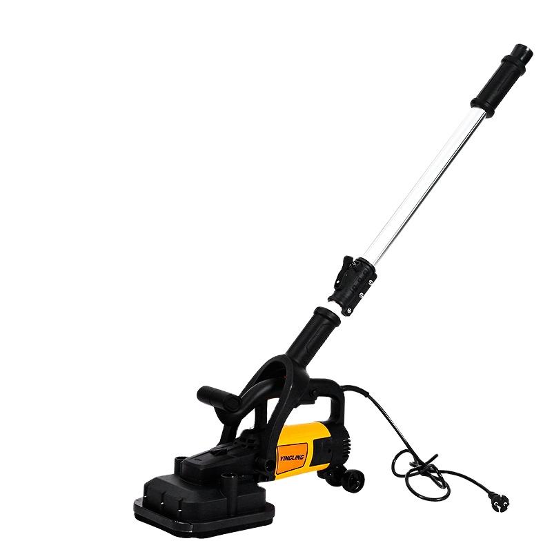 Hand-Held Concrete Grinder Coarse Grinding Machine Extension Rod for Plastering Wall Mortar Wall Electromechanical Trowel