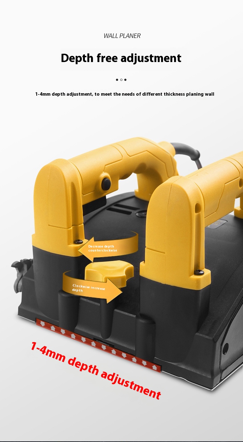 Full-Automatic Electric Wall Grinding Machine Dust-Free Scrapping Putty Powder Spraying Wall Plastering Artifact Construction