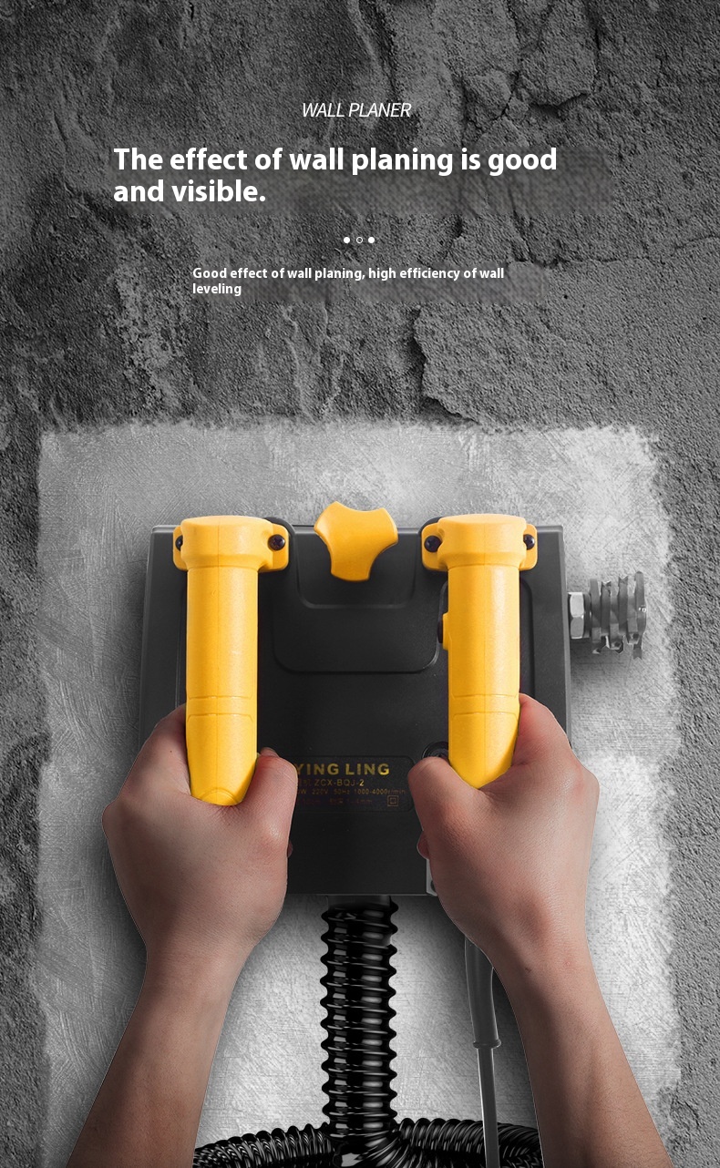 Full-Automatic Electric Wall Grinding Machine Dust-Free Scrapping Putty Powder Spraying Wall Plastering Artifact Construction