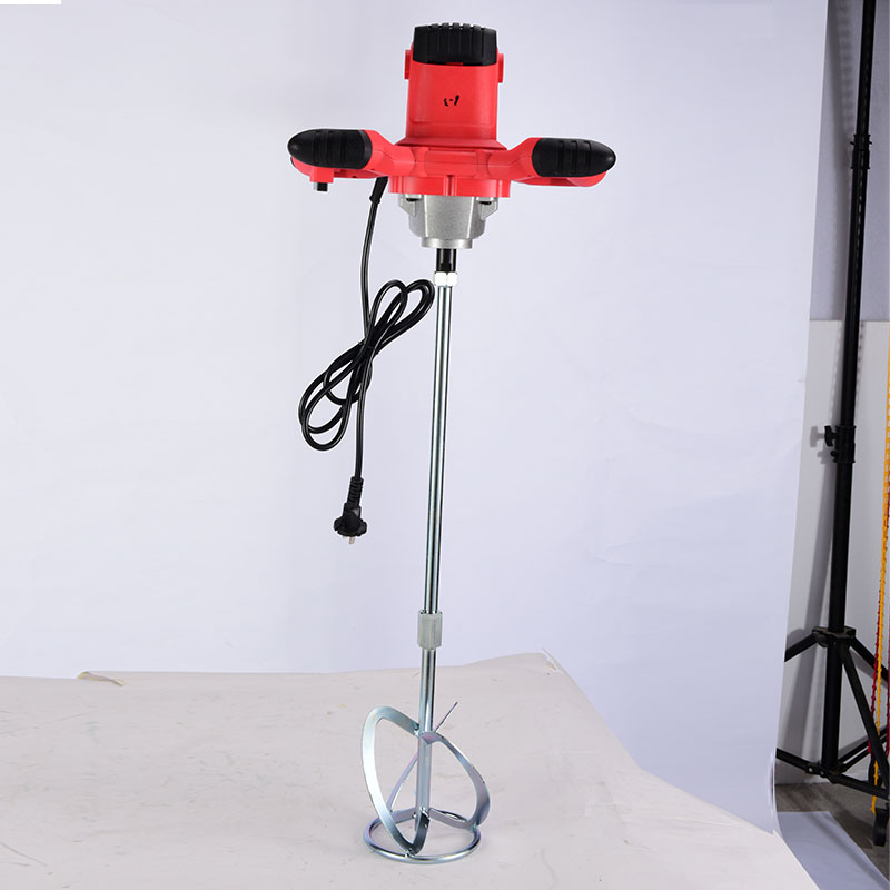 High Efficiency Handheld Small Concrete Mixer Multifunctional 1280w Agitator Mixer