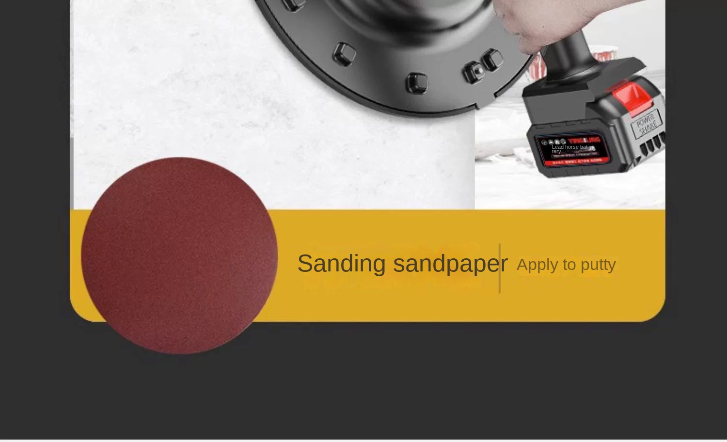 Cross-Border Hand-Held Electric Power Trowel Lithium Battery Wall Plastering Machine for Concrete Putty Powder Foreign Motor