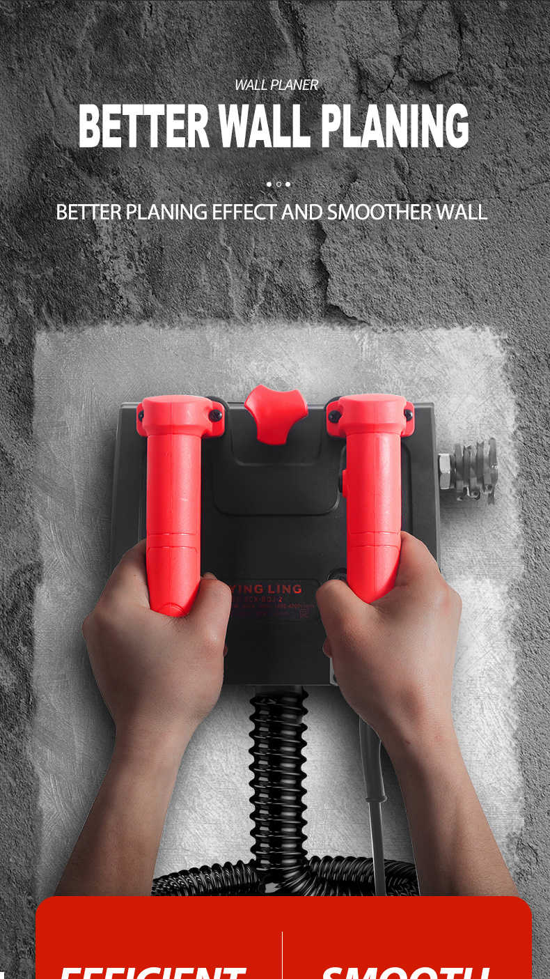 Factory Supply Power Planer Handheld Electric Wall Planer 1680w Electric Hand Planer for Wall