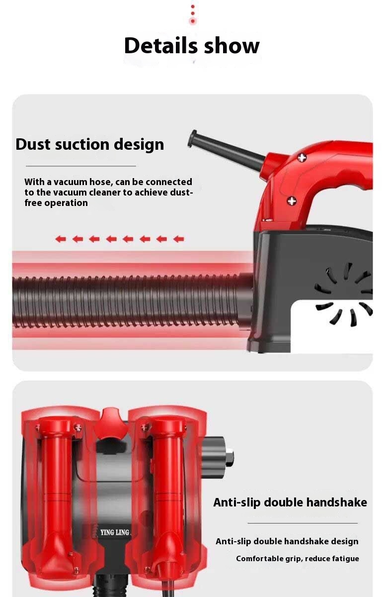 Full-Automatic Electric Wall Grinding Machine Dust-Free Scrapping Putty Powder Spraying 1-Year for Wall Plastering Artifacts