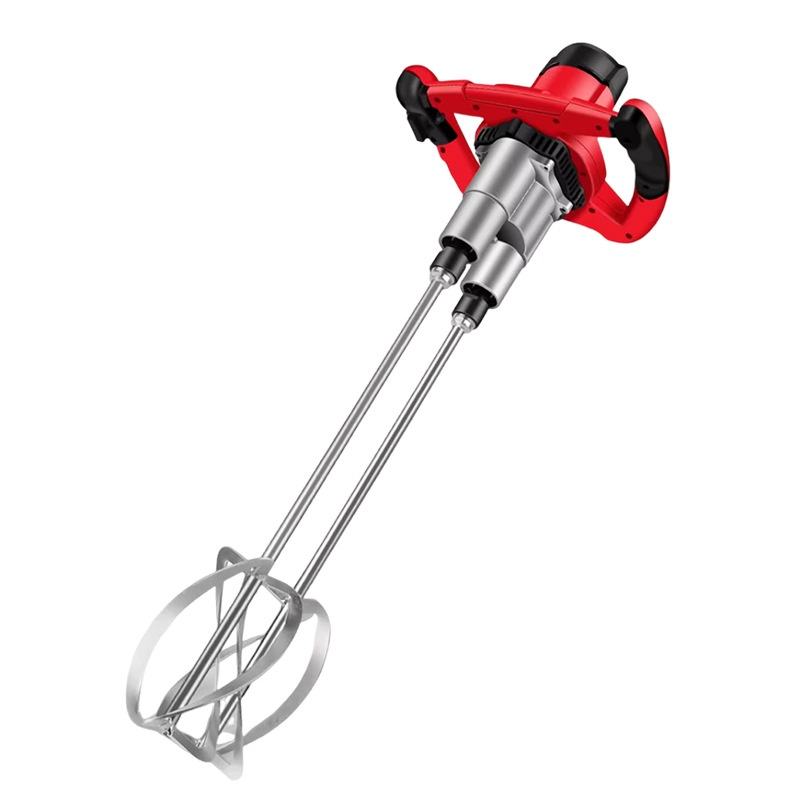 Caterpillar Industrial High Power Electric Mixer Win Collar Double Rod Putty Ash Concrete Mixer Wholesale Core Motor Component