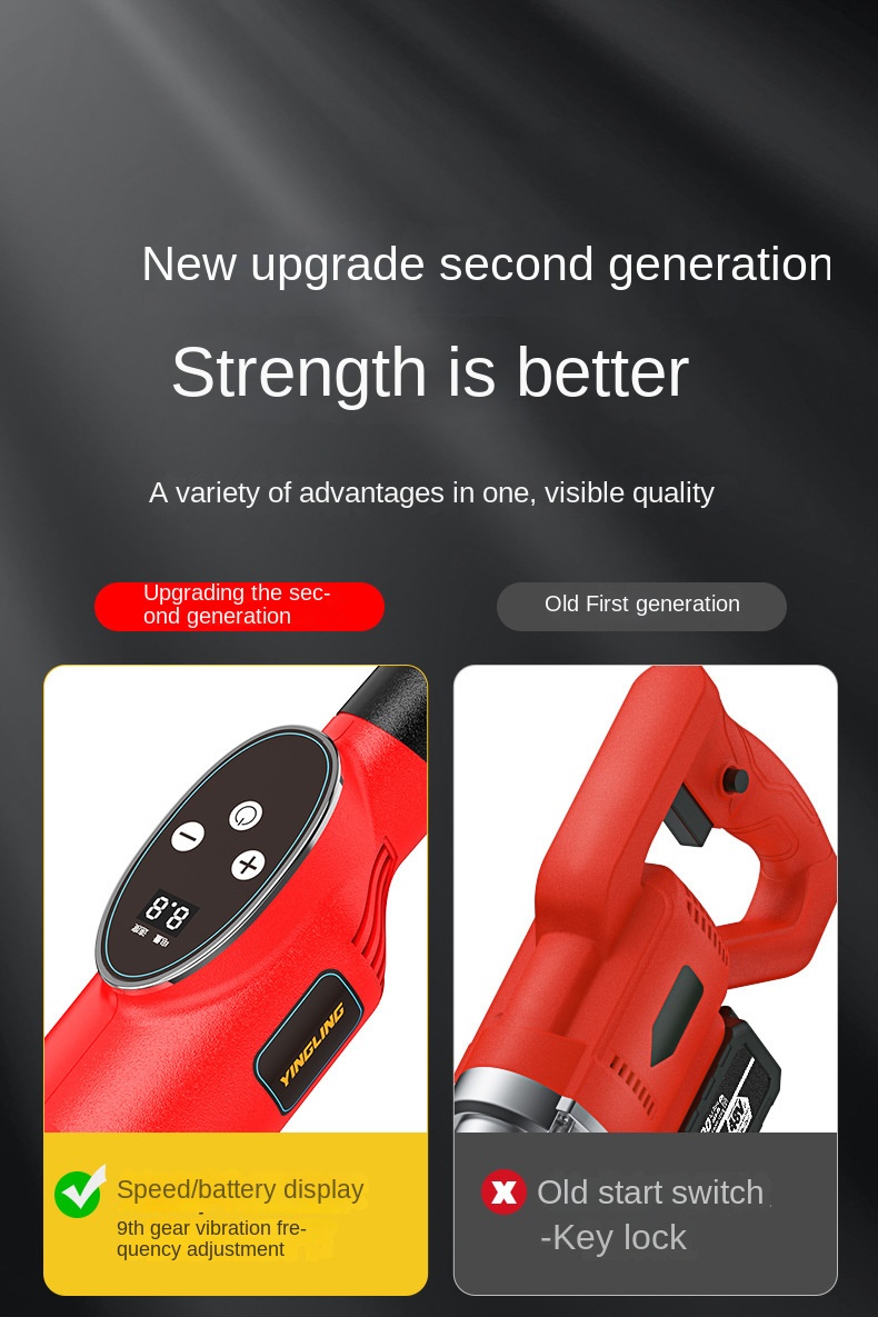 Wholesale Large Capacity Construction Machinery Electric Stainless Steel Concrete Leveling Ruler 1-Year Motor Lithium Vibration