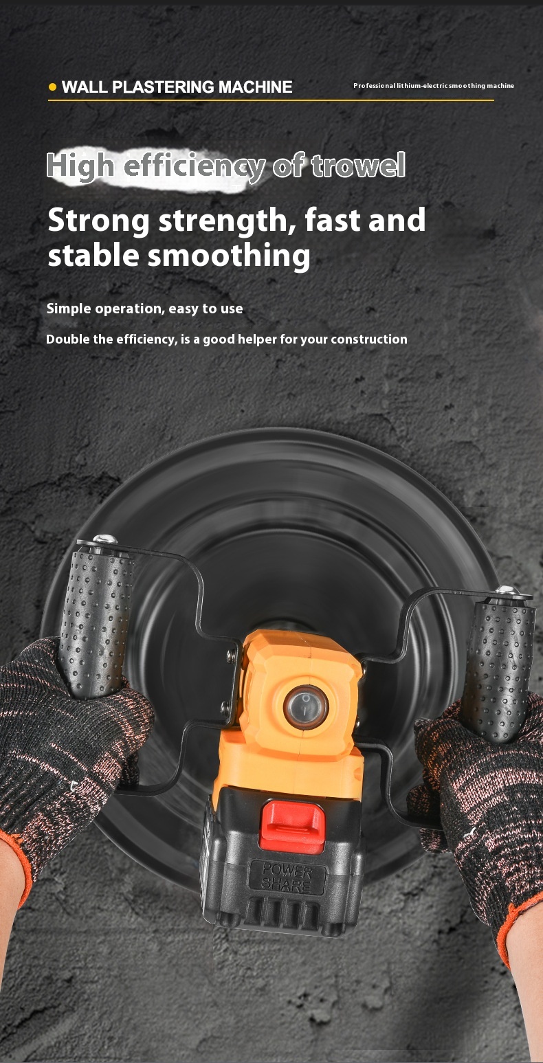 Dual-Purpose Handheld Floor Smoothing Machine Lithium Battery Powered Pure Copper Motor Wholesale One Machine Rendering Machines