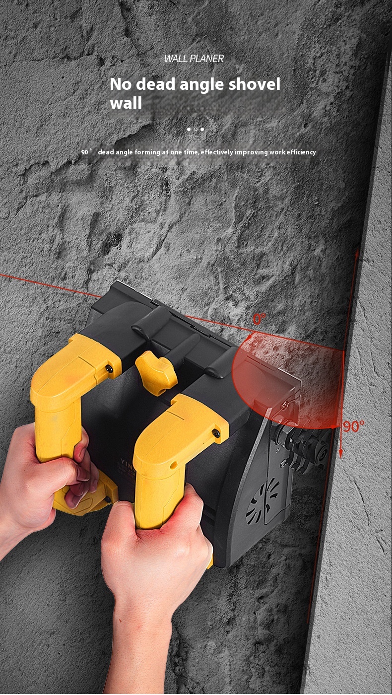 Full-Automatic Electric Wall Grinding Machine Dust-Free Scrapping Putty Powder Spraying Wall Plastering Artifact Construction