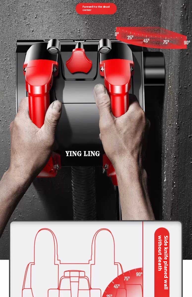 Full-Automatic Electric Wall Grinding Machine Dust-Free Scrapping Putty Powder Spraying 1-Year for Wall Plastering Artifacts