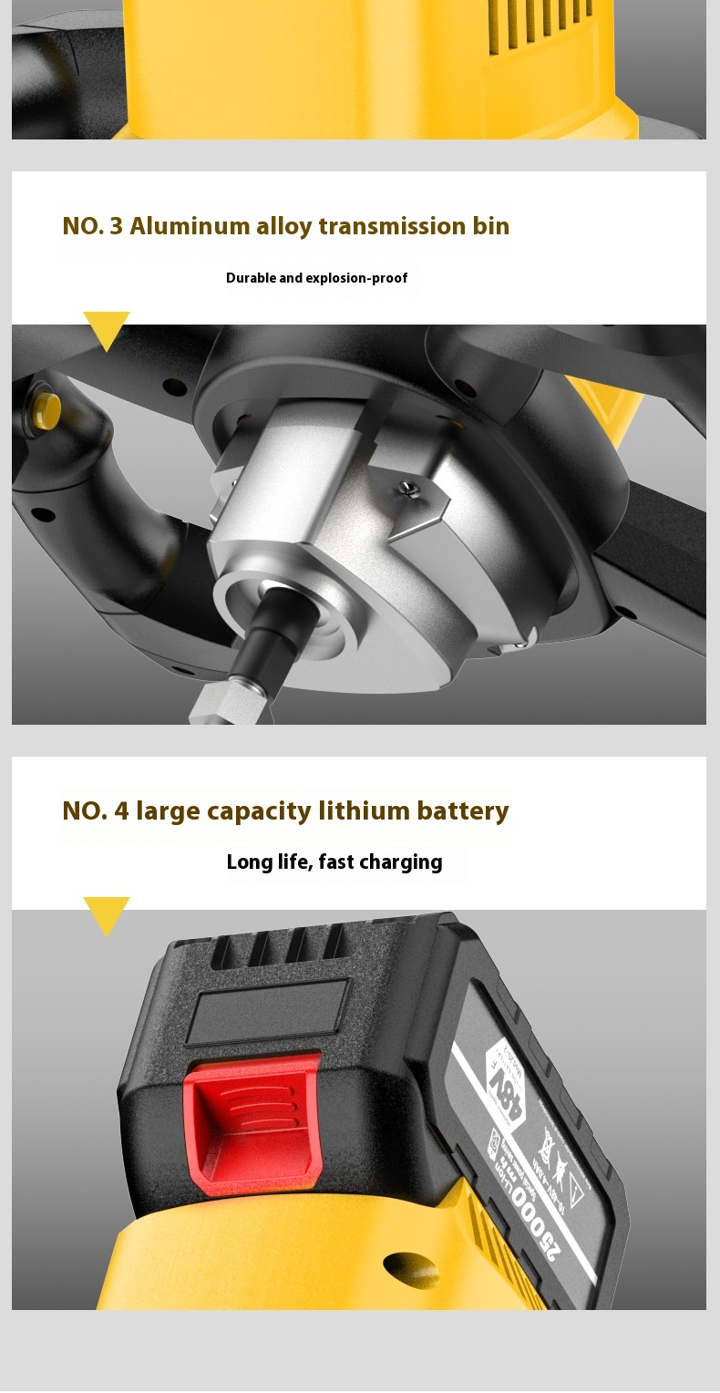 Hand-Held Lithium Electric Wall Grinder Cement Mortar Polishing Machine for Wall and Floor Smoothing Rendering Machines