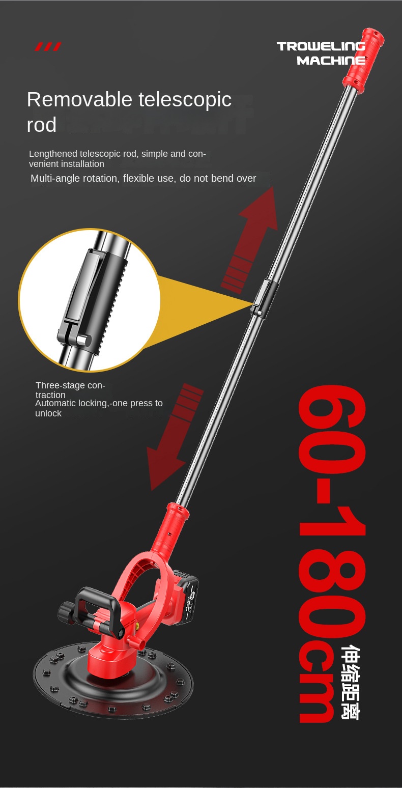 Lithium Battery Backpack Receiver Electric Concrete Floor Plastering Machine Inner Wall Artifacts Cement Mortar Spray Machine