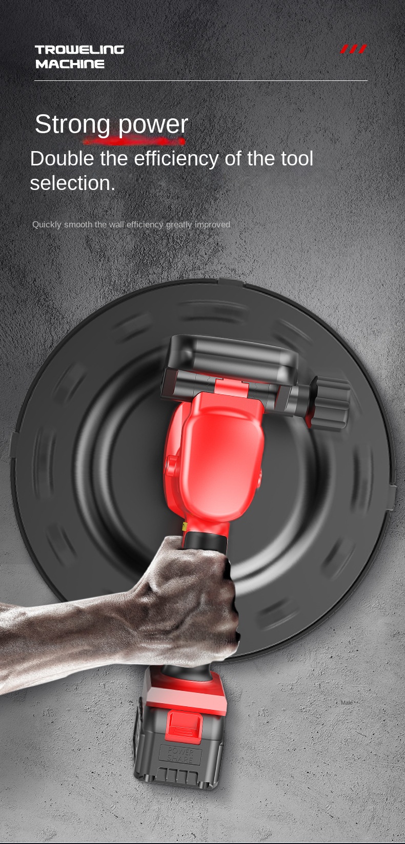Lithium Battery Backpack Receiver Electric Concrete Floor Plastering Machine Inner Wall Artifacts Cement Mortar Spray Machine