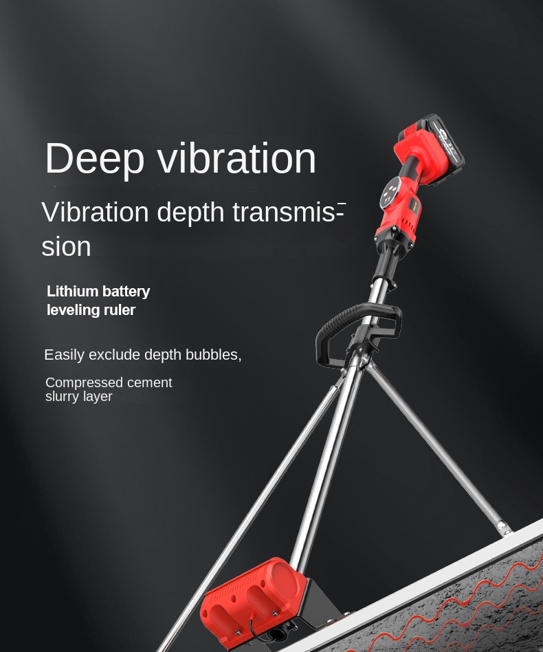 Wholesale Large Capacity Construction Machinery Electric Stainless Steel Concrete Leveling Ruler 1-Year Motor Lithium Vibration