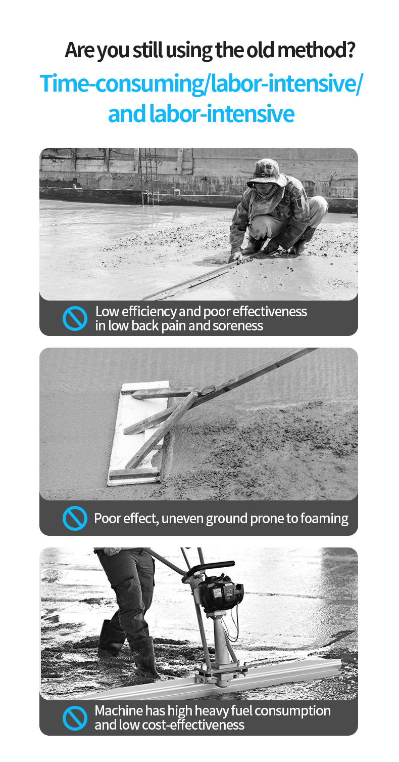 Multifunctional Use Scraping Ruler High Efficiency Level Vibrating Power Concrete Ruler