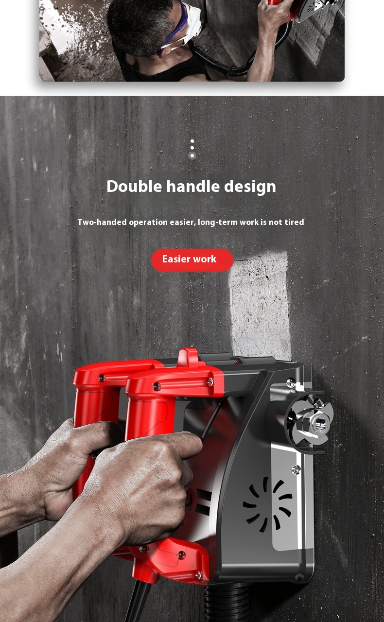 Full-Automatic Electric Wall Grinding Machine Dust-Free Scrapping Putty Powder Spraying 1-Year for Wall Plastering Artifacts