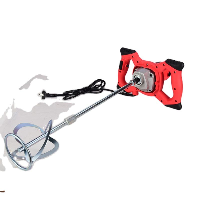1600W Portable Hand Blender Industrial Electric Mini Blender for Cement Paint Mixing Adjustable Speed Concrete Mixer Power Tools