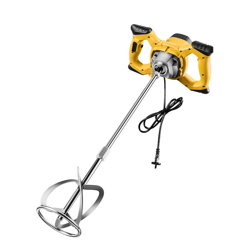 YINGLING High-Power Electric Industrial Mixer for Paint Putty Powder Concrete Cement Ash Meat-Manual Discharge Core Motor