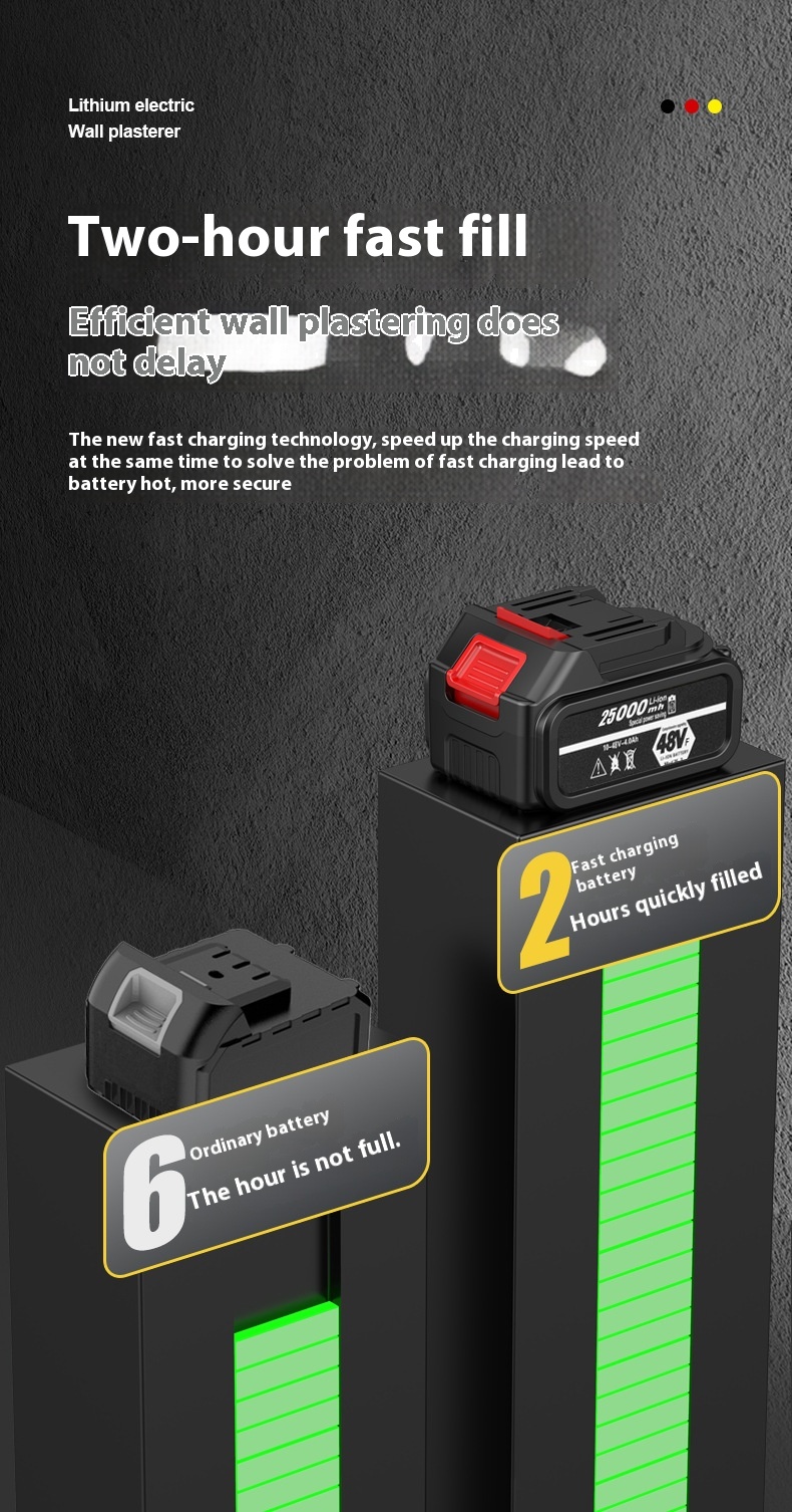 Hand-Held Lithium Electric Wall Grinder Cement Mortar Polishing Machine for Wall and Floor Smoothing Rendering Machines