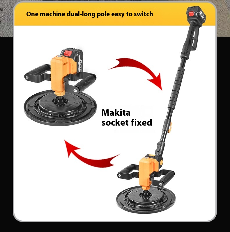 Dual-Purpose Handheld Floor Smoothing Machine Lithium Battery Powered Pure Copper Motor Wholesale One Machine Rendering Machines